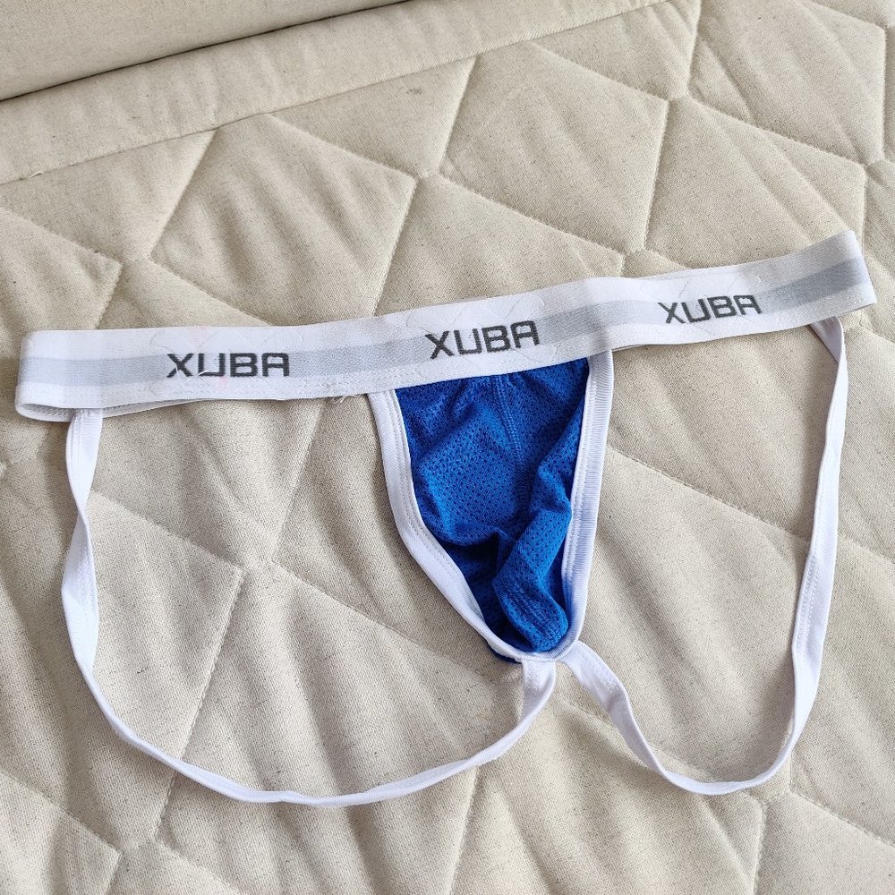 XUBA blue mesh jockstrap